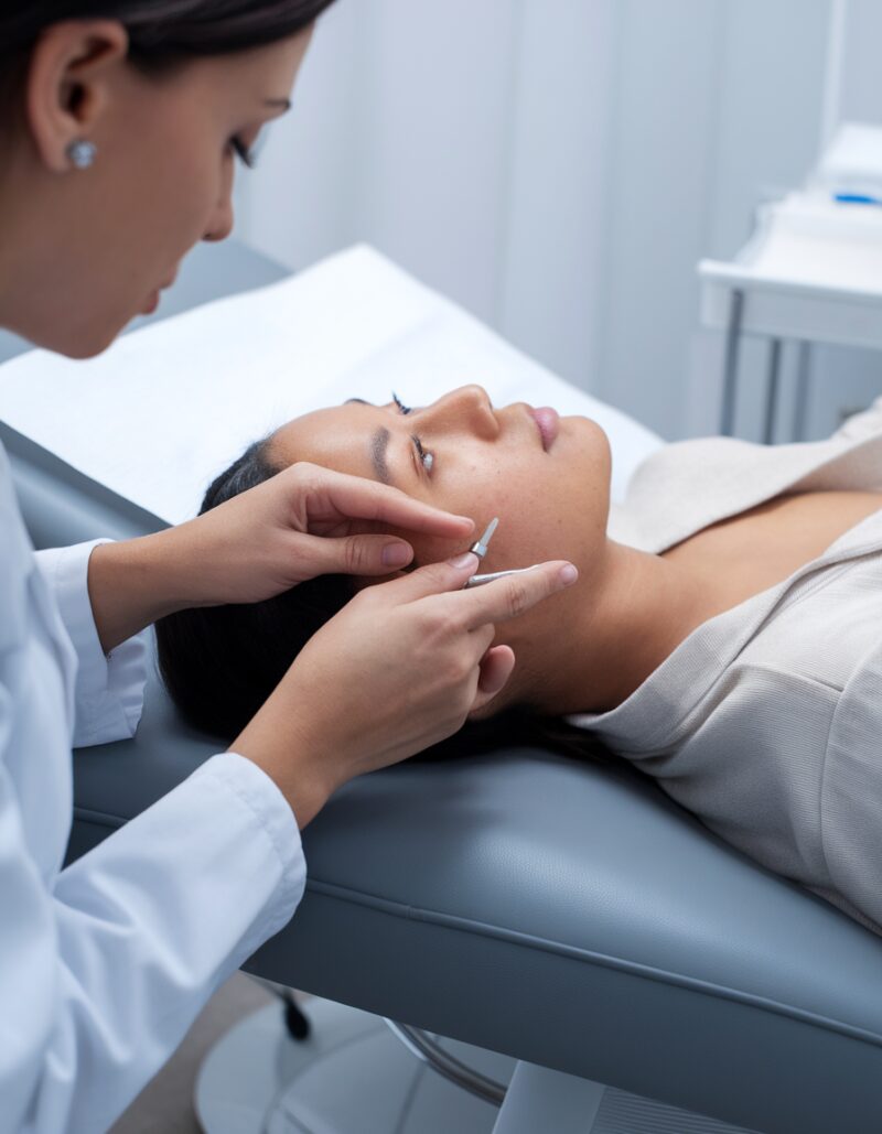 # TENDÊNCIA EM DESTAQUE: BIOHACKING CUTÂNEO E PEPTÍDEOS BIOMIMÉTICOS A grande revolução nos cuidados com a pele para 2024-2025 está na abordagem do biohacking cutâneo com peptídeos biomiméticos. Estes compostos avançados funcionam imitando os processos naturais da pele, estimulando a renovação celular e a regeneração de dentro para fora. Diferentemente dos tratamentos agressivos tradicionais, esta tendência favorece resultados mais naturais e duradouros ao "hackear" biologicamente os mecanismos de rejuvenescimento da própria pele. Estudos recentes confirmam sua eficácia superior na ativação da produção natural de colágeno e na regeneração epitelial. Quando combin