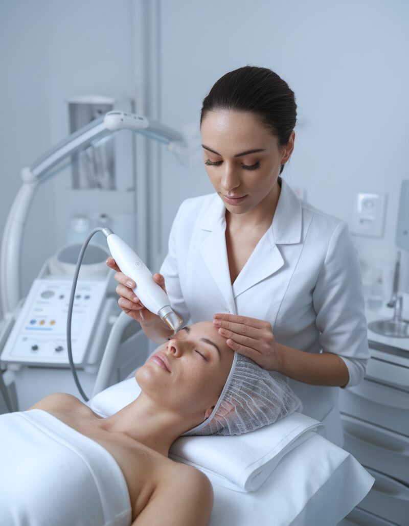 Dentre as tendências comprovadas em dermatologia para 2024-2025, destaca-se o uso crescente de peptídeos biomiméticos, vitaminas antioxidantes (C e E) e bioestimuladores de colágeno como Radiesse e Sculptra. Estes ativos têm demonstrado eficácia na estimulação da regeneração natural da pele, oferecendo resultados duradouros em tratamentos de rejuvenescimento, sendo recomendados tanto para uso diário quanto em procedimentos clínicos.